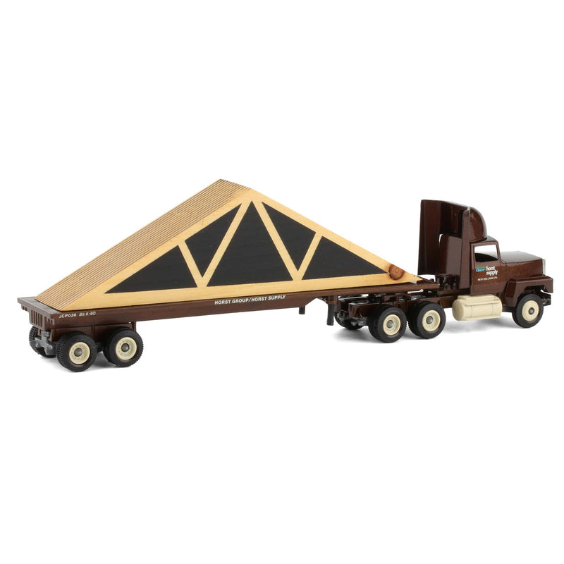 1/64 Horst Group Truss Load Semi Truck & Flatbed Trailer by Winross