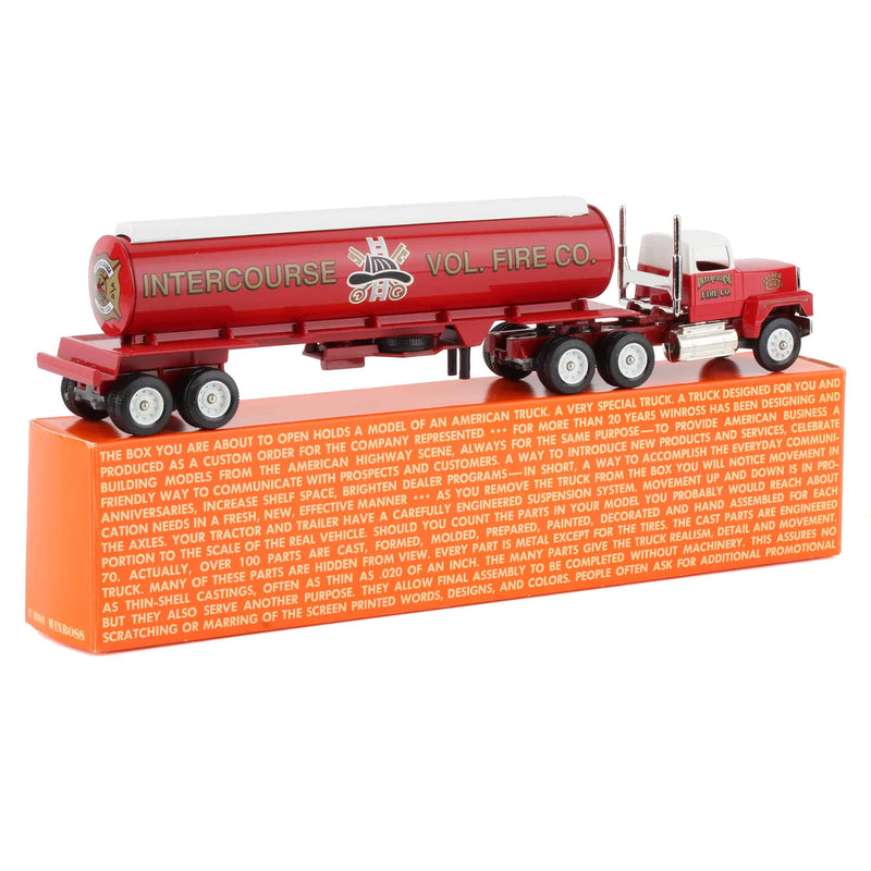 1/64 Intercourse Volunteer Fire Co. Semi Truck & Tanker Trailer by Winross