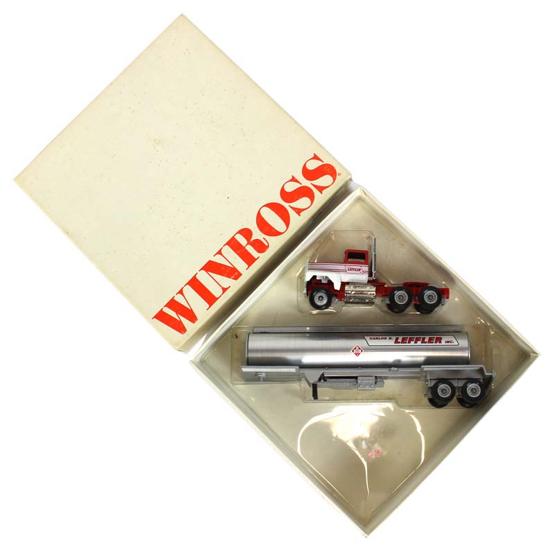 1/64 Winross Ford Truck & Tanker Trailer with Carlos R Leffler Logos