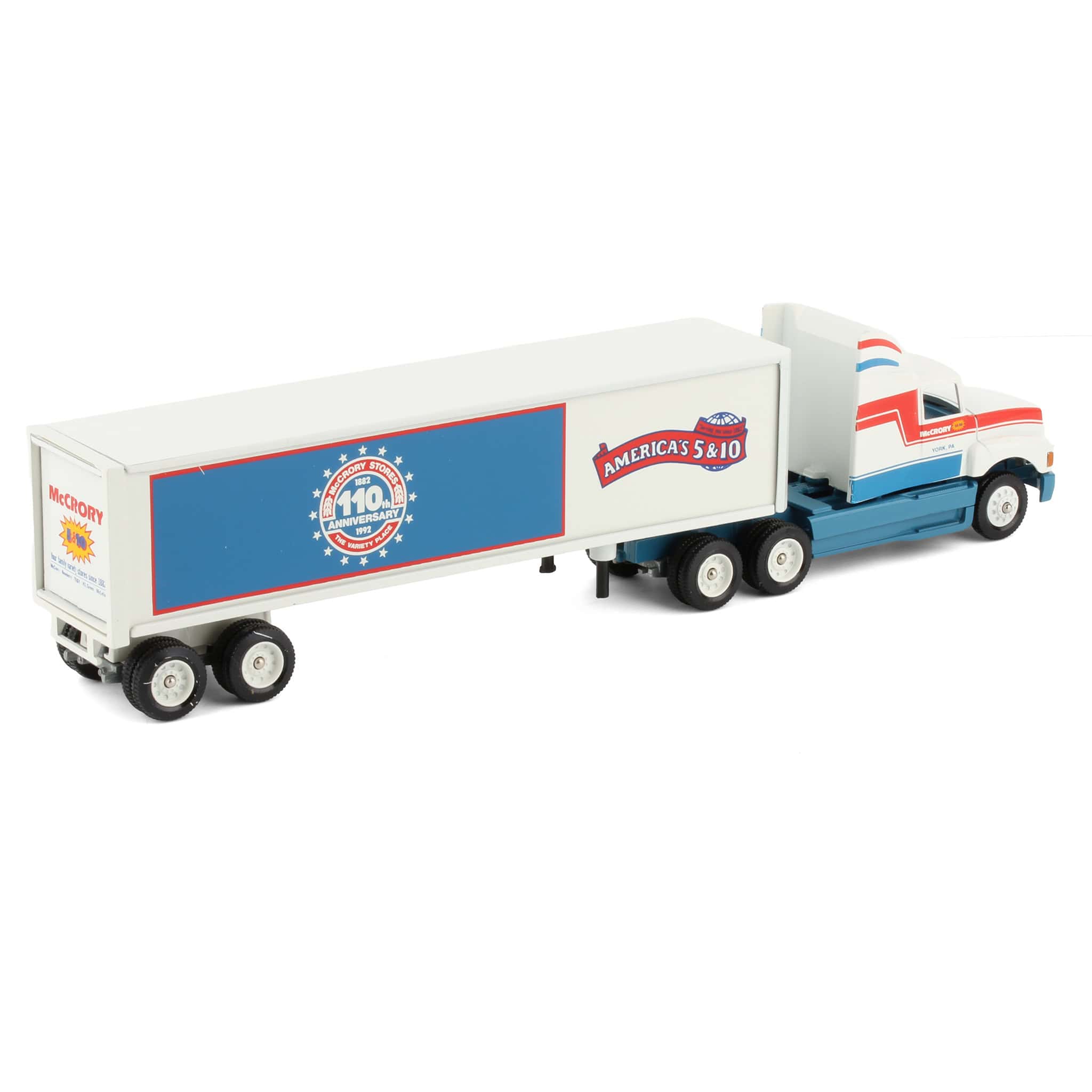 1/64 McCrory Stores 110th Anniversary Semi Truck & Box Trailer by