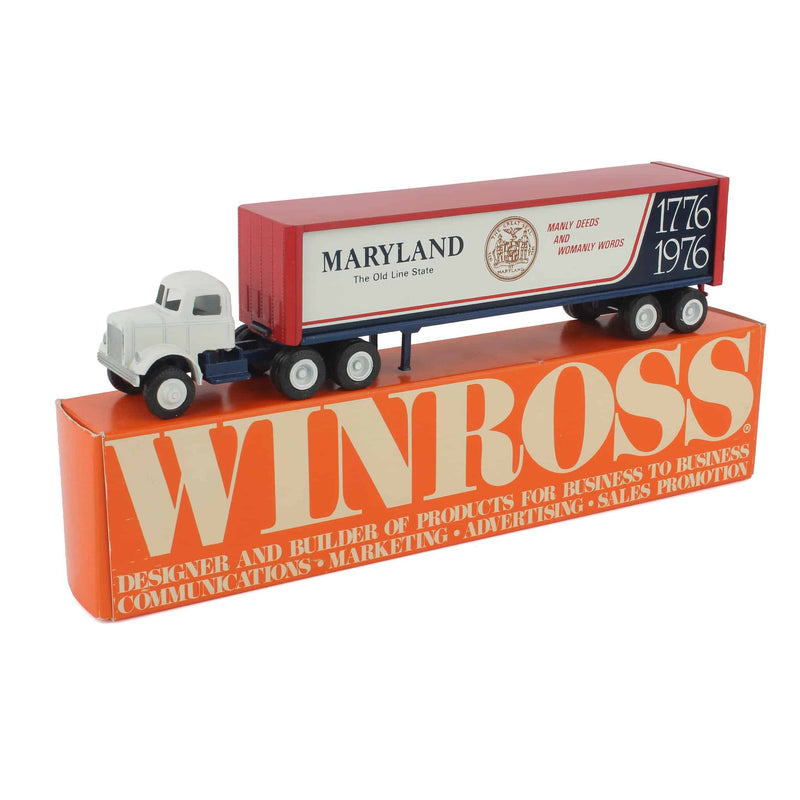 1/64 1976 Bicentennial Maryland State Semi Truck & Trailer by Winross