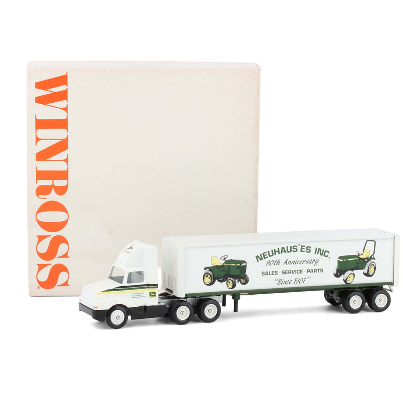 1/64 Neuhaus'es Inc, John Deere Dealership, 90th Anniversary Semi Truck & Trailer by Winross