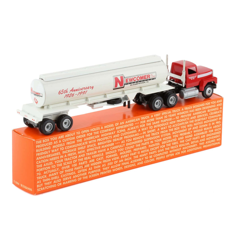 1/64 Newcomer Oil 65th Anniversary Semi Truck & Tanker Trailer by Winross