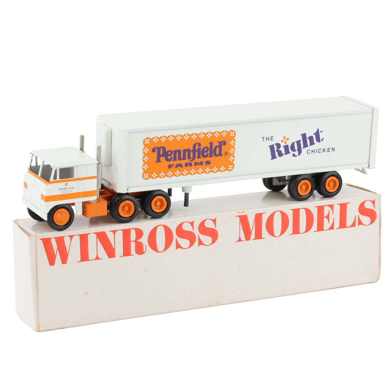 1/64 Pennfield Farms, The Right Chicken Semi Truck & Refridge Trailer by Winross