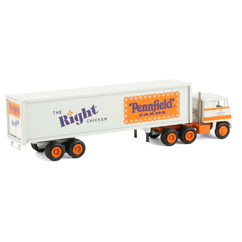 1/64 Pennfield Farms, The Right Chicken Semi Truck & Refridge Trailer by Winross