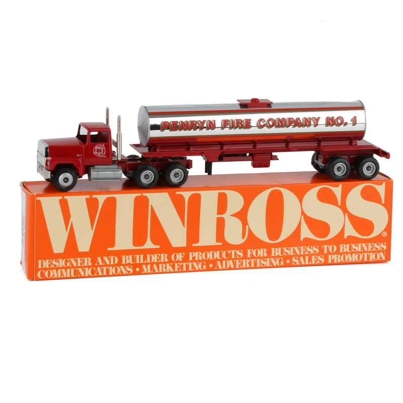 1/64 Penryn Fire Co. Semi Truck & Tanker Trailer by Winross