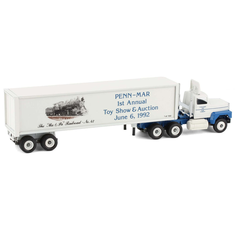 1/64 Penn-Mar 1st Annual Toy Show & Auction, Limited Edition, Semi Truck & Trailer by Winross