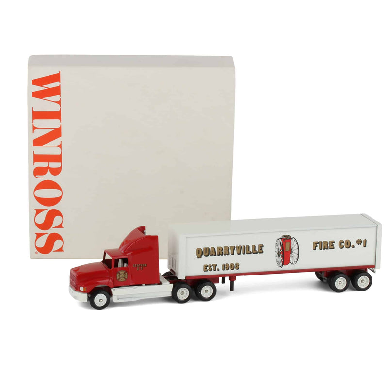 1/64 Quarryville Fire Company Semi Truck & Box Trailer by Winross