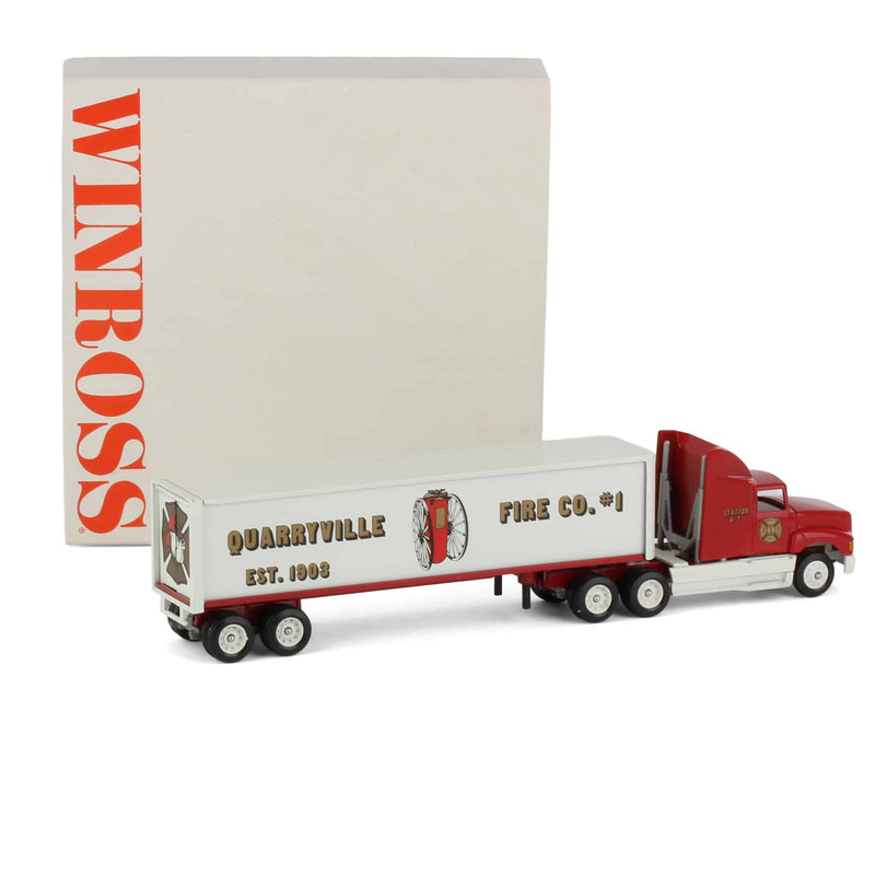 1/64 Quarryville Fire Company Semi Truck & Box Trailer by Winross
