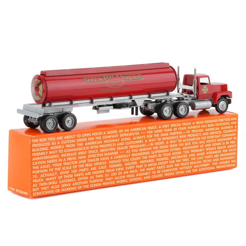 1/64 Quarryville Fire Company Semi Truck & Tanker Trailer by Winross