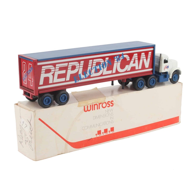 1/64 1984 Ronald Reagan & George Bush Republican Election Semi Truck & Trailer by Winross