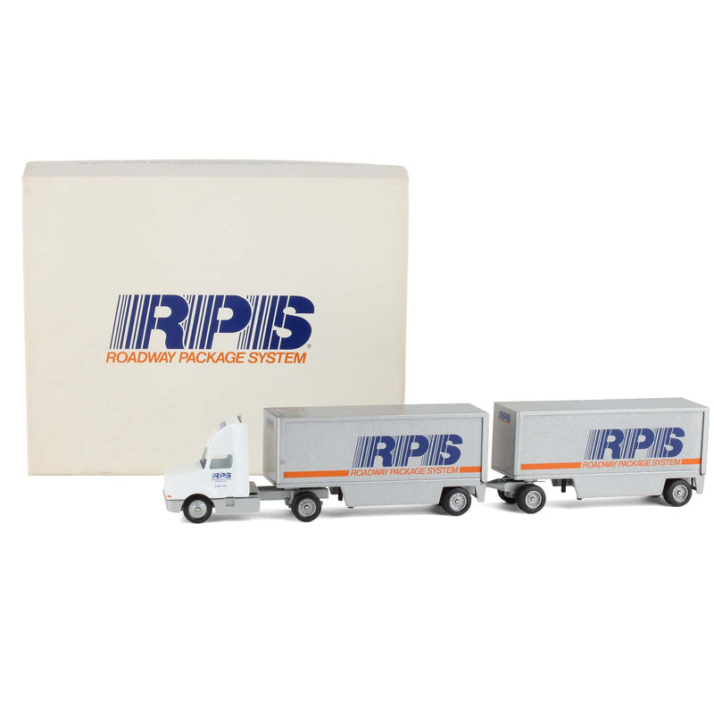 1/64 Winross Truck, Roadway Package System Double Trailers