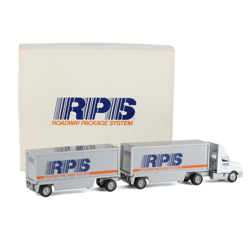 1/64 Winross Truck, Roadway Package System Double Trailers