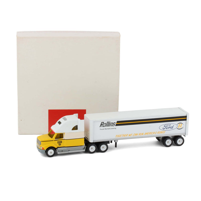 1/64 Rollins Truck Rental Leasing Ford Semi Truck & Trailer by Winross