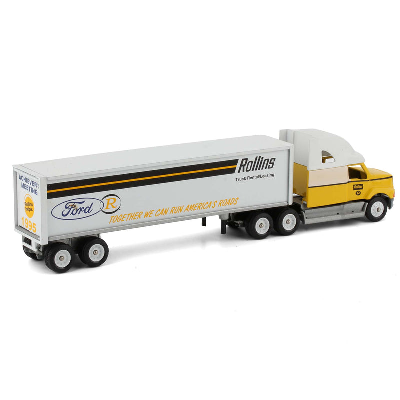 1/64 Rollins Truck Rental Leasing Ford Semi Truck & Trailer by Winross