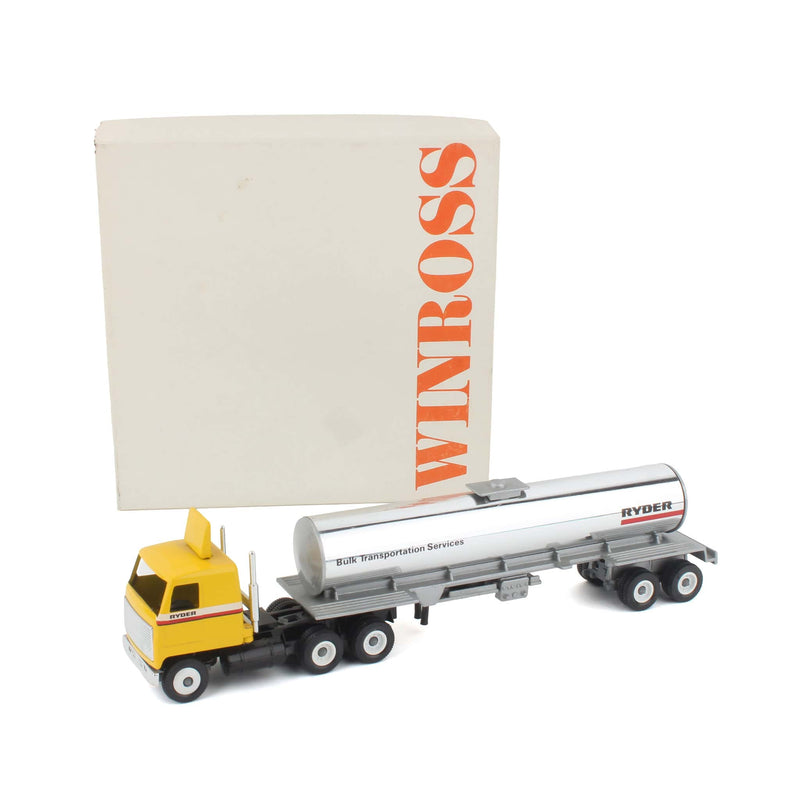 1/64 Yellow COE Ryder Bulk Transportation Services Tanker Truck by Winross