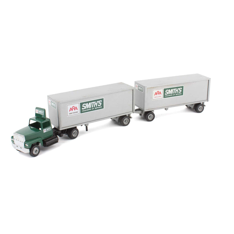 (B&D) 1/64 Smith's Haulmark of Service Semi with a Pup Trailer by WINROSS - Damaged Item, LOOSE