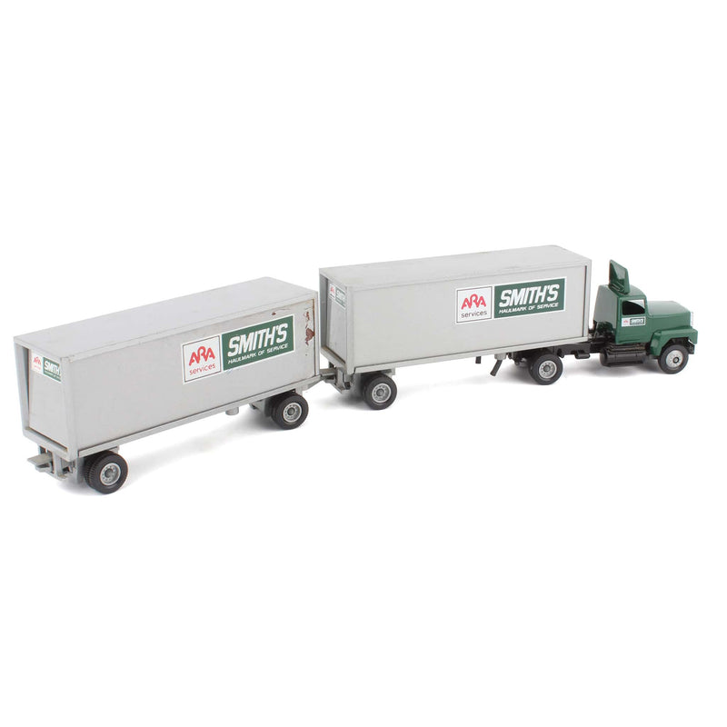 (B&D) 1/64 Smith's Haulmark of Service Semi with a Pup Trailer by WINROSS - Damaged Item, LOOSE
