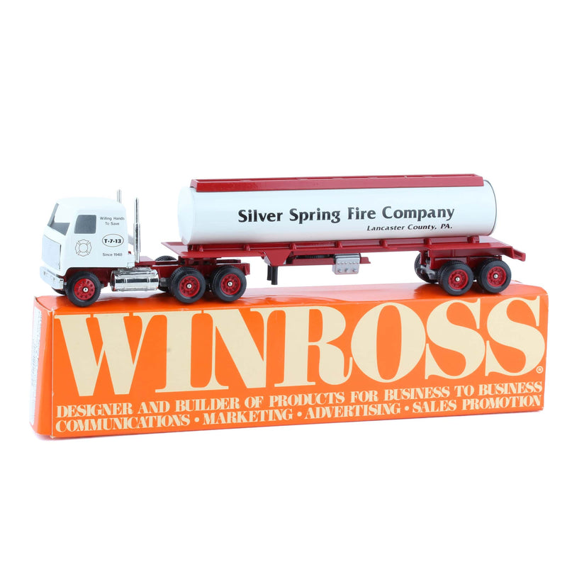 1/64 Sliver Spring Fire Company, Lancaster, PA Semi Truck & Tanker Trailer by Winross