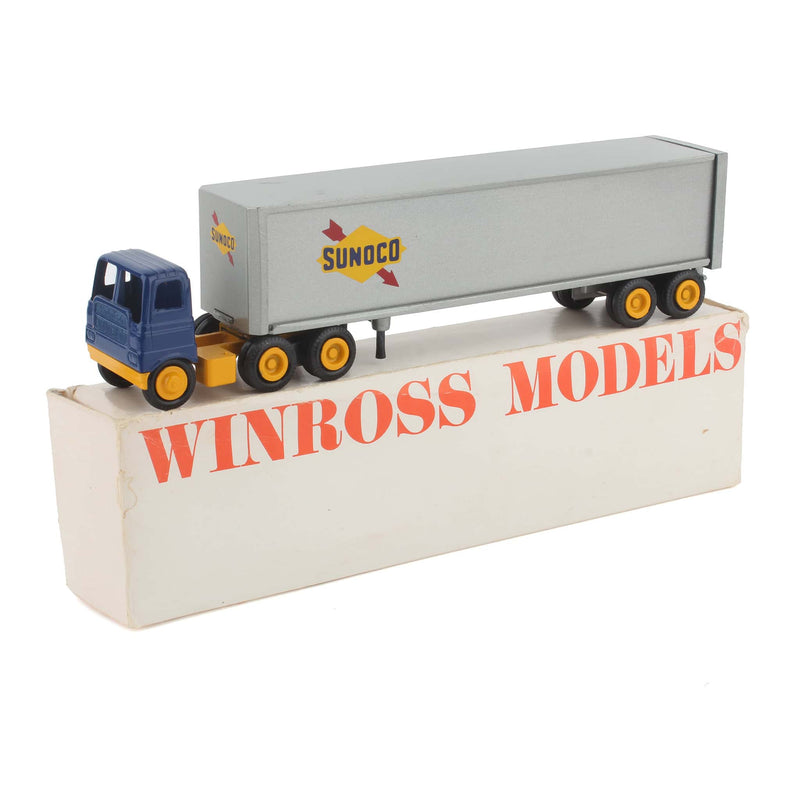 1/64 1/64 Blue Sunoco Gas Semi Truck & Trailer by Winross