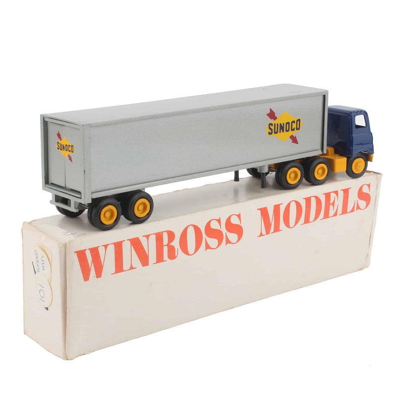 1/64 1/64 Blue Sunoco Gas Semi Truck & Trailer by Winross
