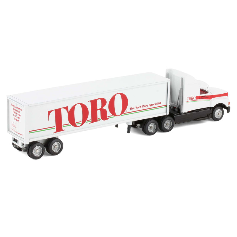 1/64 White Semi Truck and Box Trailer with TORO Decor by Winross