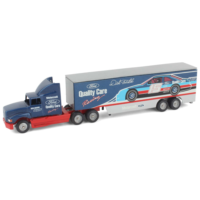 1/64 Ford Dick Trickle Racing Semi with Transport Dropbed Trailer by Winross