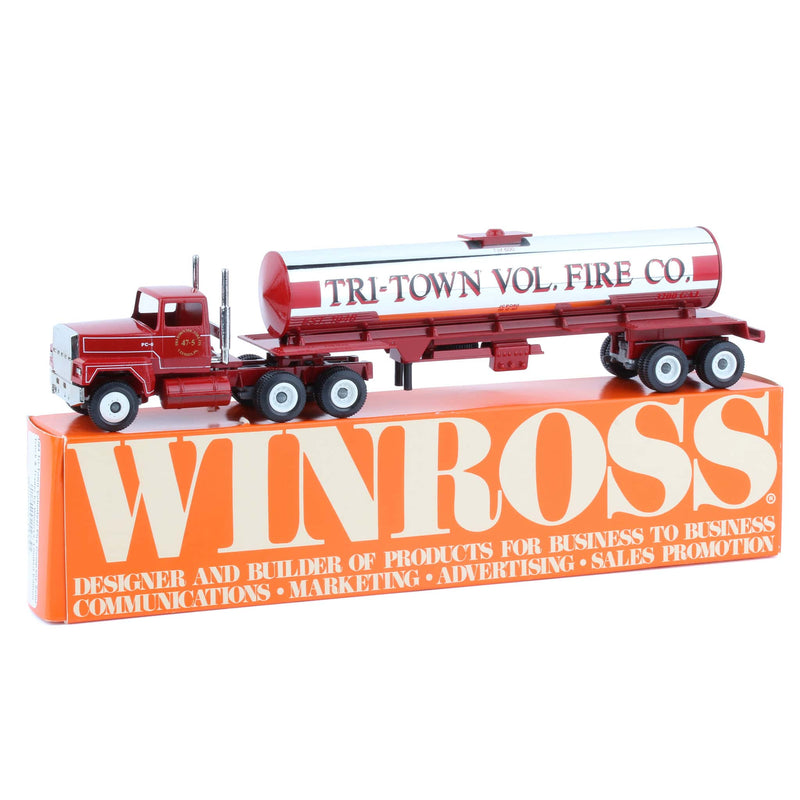 1/64 Tri-Town Volunteer Fire Company Semi Truck & Trailer by Winross, Limited Edition