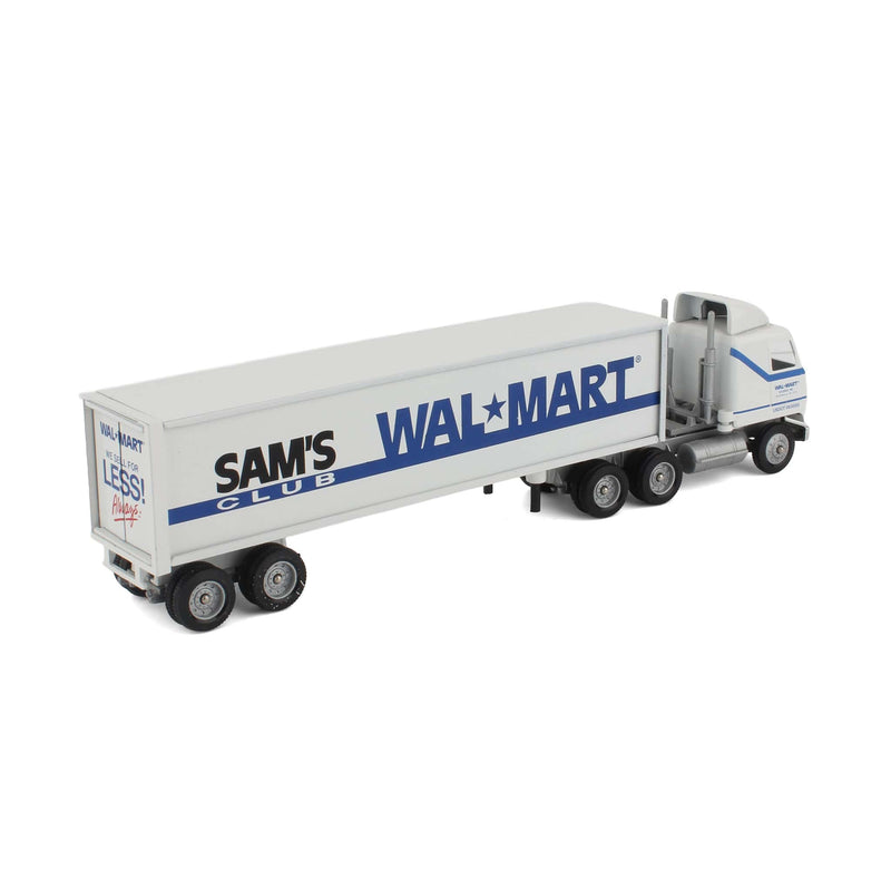 1/64 Walmart, Sam's Club 30th Anniversary, 1992 COE Truck with Box Trailer by Winross