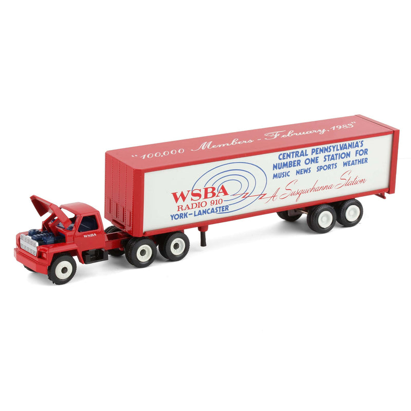 1/64 WSBA Radio Station, York-Lancaster Open Hood Semi Truck & Trailer by Winross