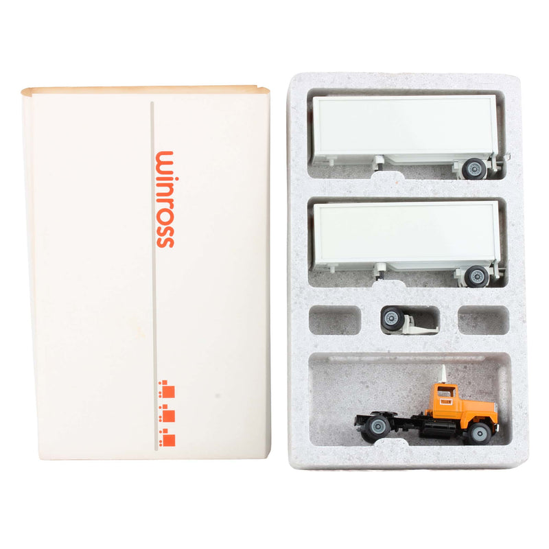 1/64 Winross Ford Truck with Yellow Freight Twin Pup Trailers
