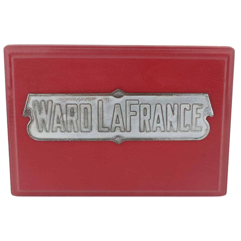 Vintage Ward LaFrance Metal Fire Truck Engine Emblem Badge