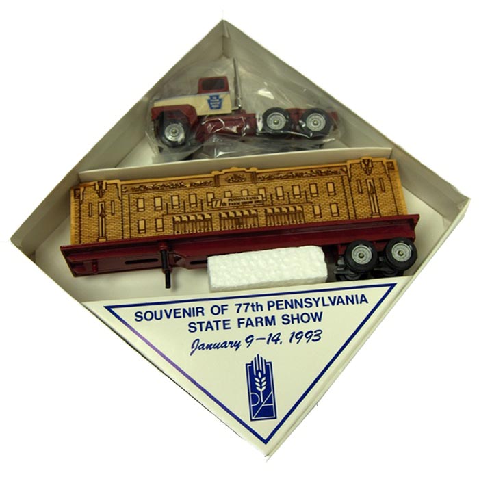 1993 Limited Edition Winross “PA Farm Show” featuring Flat Bed Trailer with Maple Wood Load