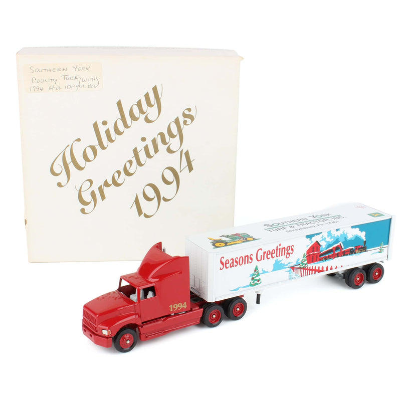 1/64 Semi Truck by Winross, Southern York Turf & Tractor, 1994 Holiday Greetings with Music Box