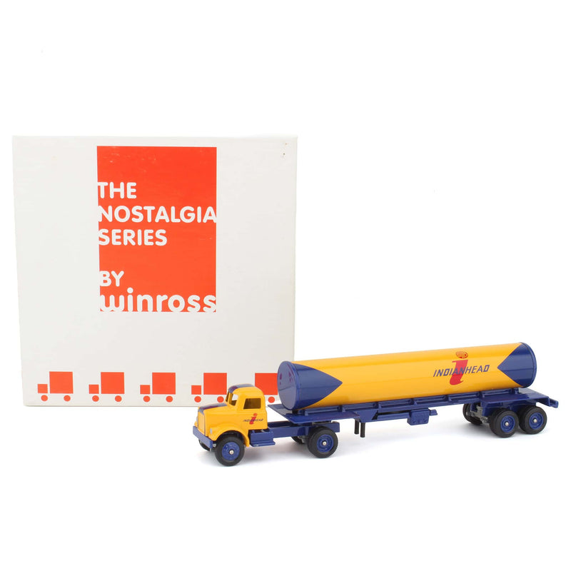 1/64 Indianhead Conventional Semi Truck with Tanker by Winross, Nostalgia Series