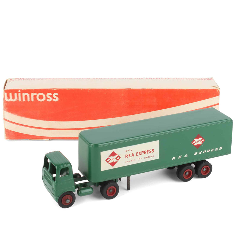 1/64 Truck by Winross, 1969 Rea Express with Crackerbox Cabover and Box Trailer