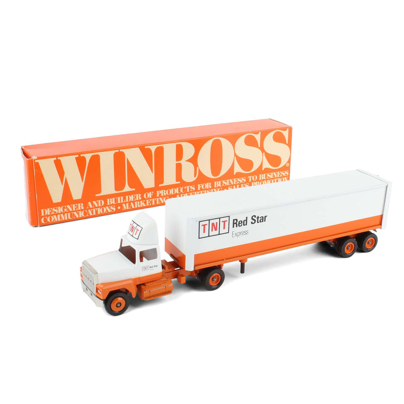 1/64 Truck by Winross, TNT Red Star Express Box Trailer