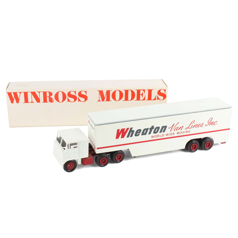 1/64 Truck by Winross, Wheaton Van Lines w/Drop bed Trailer