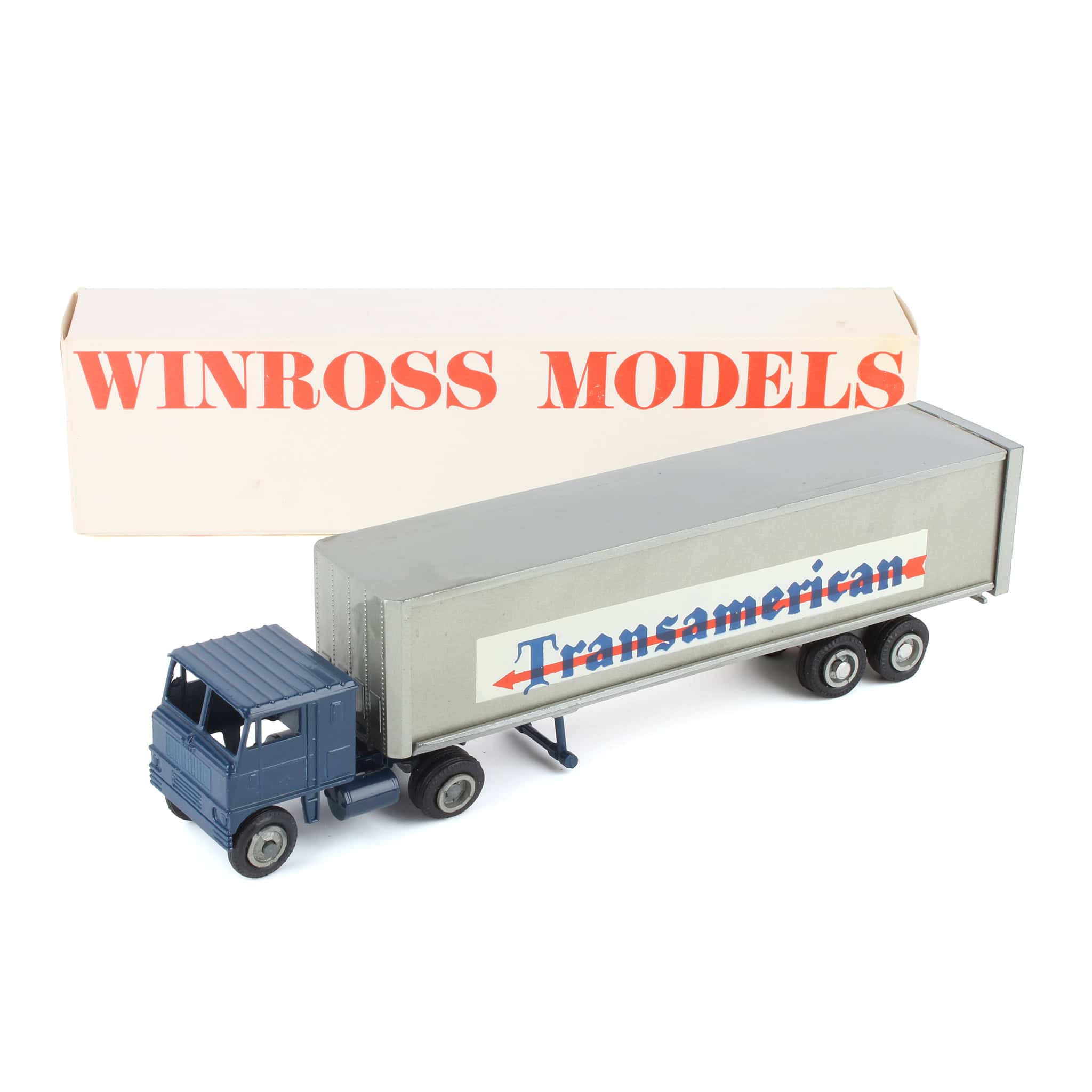 1/64 Truck by Winross, 1970 Transamerican Box Trailer — Outback Toys