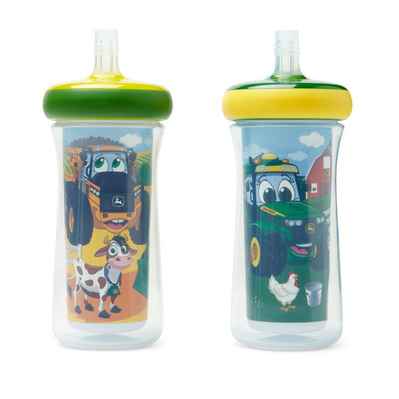 John Deere Sippy Cup 2 Pack with Insulated Straws by ERTL