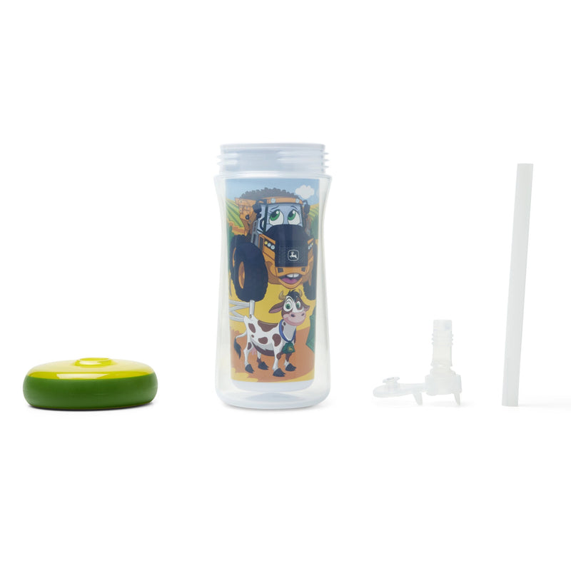 John Deere Sippy Cup 2 Pack with Insulated Straws by ERTL