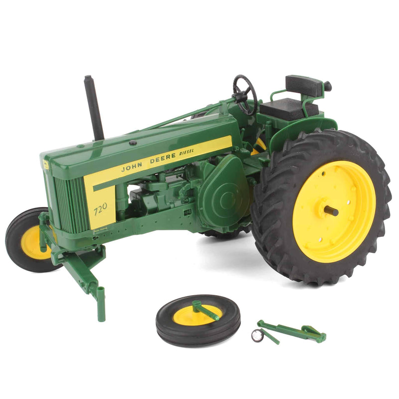 (B&D) 1/16 John Deere 720 Wide Front Diesel, Plastic by Yoder, 1989 Beaver Falls - Damaged Item, LOOSE