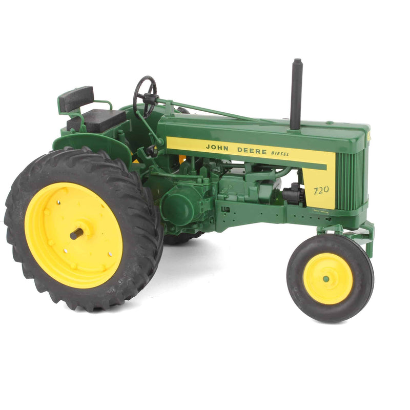 (B&D) 1/16 John Deere 720 Wide Front Diesel, Plastic by Yoder, 1989 Beaver Falls - Damaged Item, LOOSE