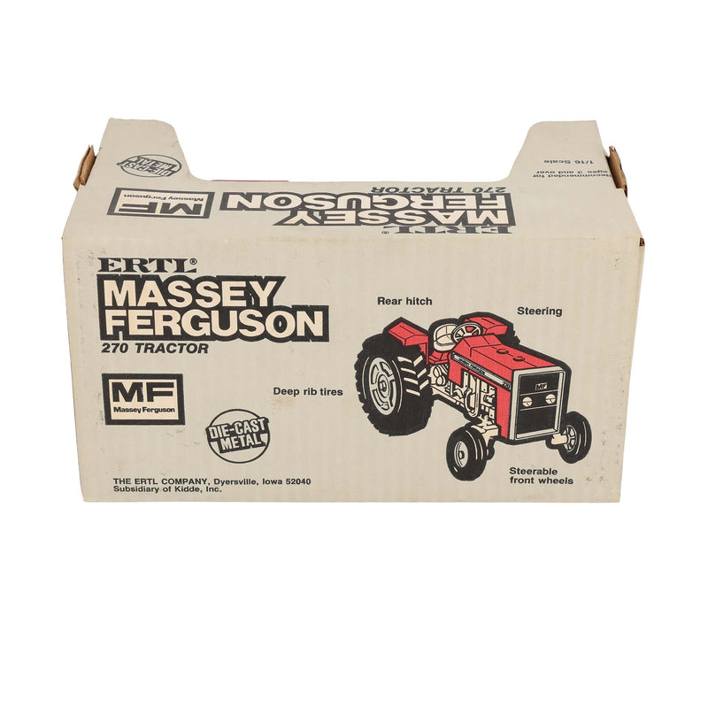 1/16 Massey Ferguson 270 Diecast Tractor by ERTL, Made in the USA