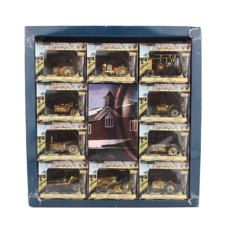 (B&D) 1/64 Millennium Classics Set of 10 Gold Tractors by ERTL - Damaged Box
