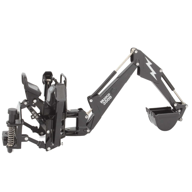 1/16 Black Bradco Backhoe Attachment for ERTL Tractors - LOOSE