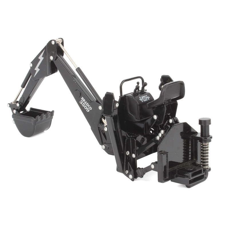 1/16 Black Bradco Backhoe Attachment for ERTL Tractors - LOOSE