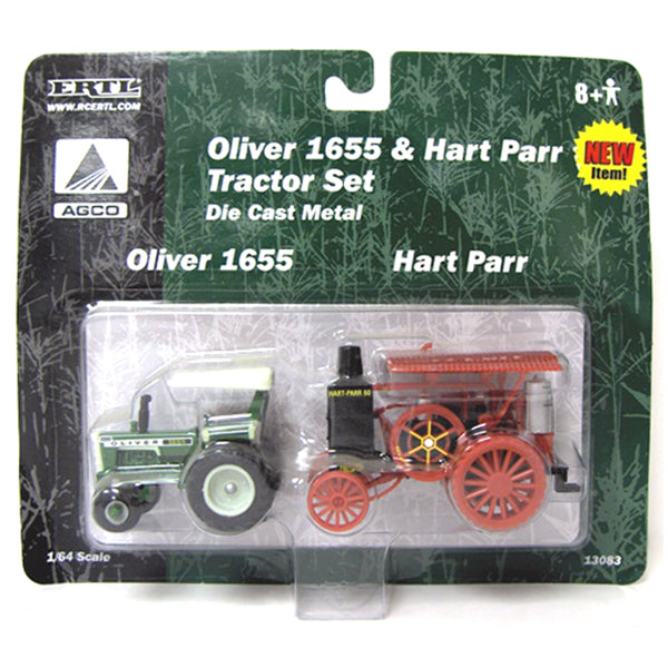 1/64 Oliver 1655 & Hart Parr Tractor Set