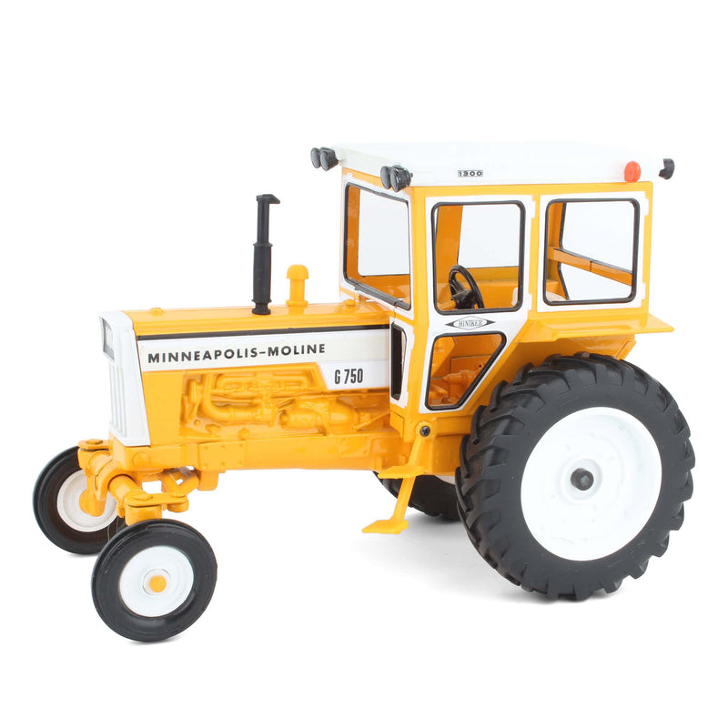 1/16 Minneapolis Moline G-750 2-Wheel Drive Tractor with Hiniker Cab by ERTL, Collector Edition - LOOSE