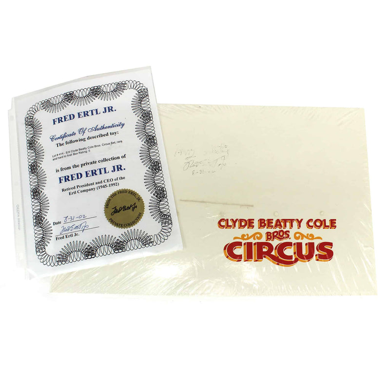 1991 Clyde Beatty Cole Bros Circus Truck Set from Fred Ertl Jr. Collection